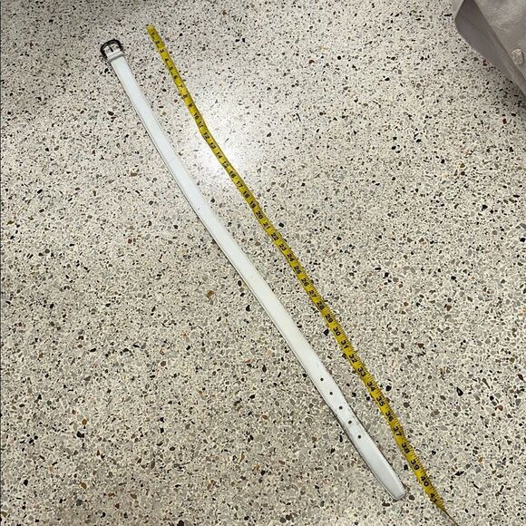 Salvatore Ferragamo made in Italy white silver belt 34 vintage - Picture 8 of 8